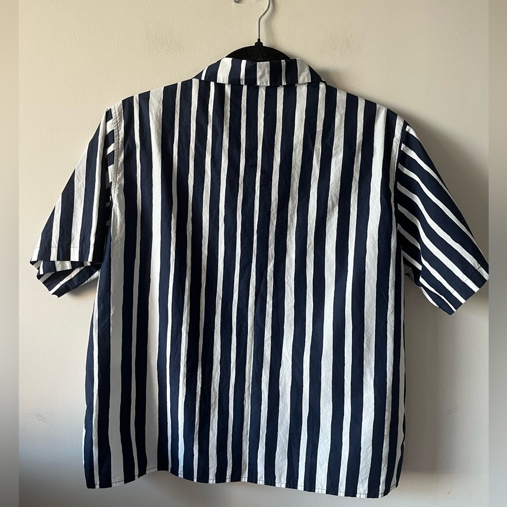 Uniqlo x Marimekko Navy and White Striped Shirt - Picture 7 of 7
